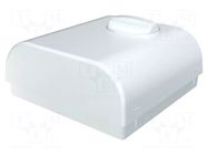 Enclosure: wall mounting; X: 80mm; Y: 80mm; Z: 33.3mm; ABS; white ITALTRONIC