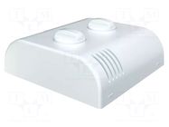 Enclosure: wall mounting; X: 80mm; Y: 80mm; Z: 25mm; ABS; white ITALTRONIC