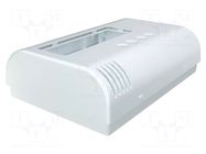 Enclosure: wall mounting; X: 80mm; Y: 120mm; Z: 33.2mm; ABS; white ITALTRONIC