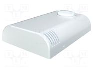 Enclosure: wall mounting; X: 80mm; Y: 120mm; Z: 25mm; ABS; white ITALTRONIC