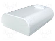 Enclosure: wall mounting; X: 80mm; Y: 120mm; Z: 33.2mm; ABS; white ITALTRONIC