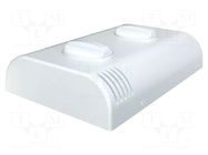 Enclosure: wall mounting; X: 80mm; Y: 120mm; Z: 25mm; ABS; white ITALTRONIC