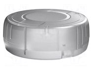 Enclosure: for alarms; Z: 40mm; ABS; semi-transparent; Ø: 95mm ITALTRONIC