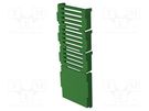 Stopper; 35 Railbox Vertical & Multilevel; green ITALTRONIC