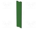 Internal panel; 22.5 Railbox Compact Vertical; green ITALTRONIC