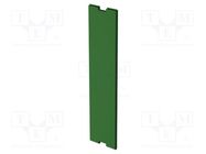 Internal panel; 22.5 Railbox Compact Vertical; green ITALTRONIC