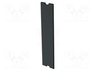 Internal panel; 22.5 Railbox Compact Vertical; dark grey ITALTRONIC