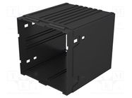 Enclosure: enclosure base; X: 96mm; Y: 96mm; Z: 124mm; PPO; black 