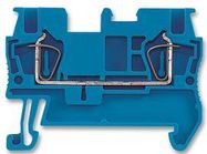 TERMINAL BLOCK, DIN, 1.5MM, BLUE