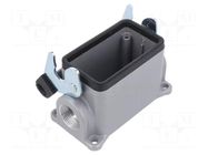 Enclosure for connectors: HDC; size H-B 10; with latch; straight LAPP