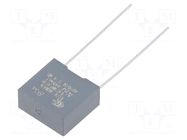 Capacitor: polypropylene; X1; R47 X1; 0.01uF; 1000VDC; 440VAC; THT KEMET