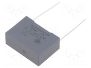 Capacitor: polypropylene; X1; R47 X1; 0.15uF; 1000VDC; 440VAC; THT KEMET