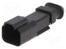 Connector: wire-wire; PX0; male; plug; for cable; PIN: 2; black; IP68 BULGIN
