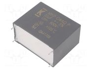 Capacitor: polypropylene; DC-Link; 55uF; THT; ESR: 4.5mΩ; C4AQ-P KEMET