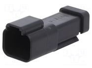 Connector: wire-wire; plug; male; PX0; PIN: 2; IP68; for cable; black BULGIN