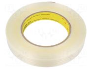 Tape: fixing; W: 18mm; L: 55m; Thk: 0.15mm; synthetic caoutchouc 3M