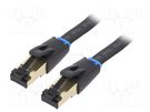 Patch cord; U/FTP; Cat 8.1; stranded; OFC; black; 2m; 30AWG VENTION