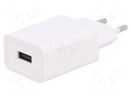 Power supply: switching; mains,plug-in; 5VDC; 1A; 5W; Out: USB; POSC POS