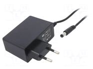 Power supply: switching; mains,plug-in; 12VDC; 2A; 24W; 86.2%; POSC POS