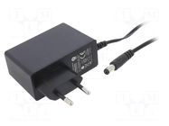 Power supply: switching; mains,plug-in; 24VDC; 1A; 24W; 86.09% POS