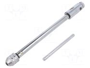 Tap wrench; Grip capac: 1/8"-3/8",M3-M10; L: 250mm; steel VÖLKEL