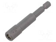Screwdriver bit; 6-angles socket; HEX 5.5mm; Overall len: 65mm WERA