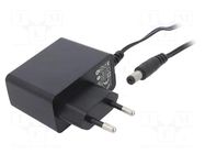 Power supply: switching; mains,plug-in; 12VDC; 0.5A; 6W; 78.88% POS