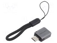 Adapter; USB 3.0; USB A socket,USB C plug; nickel plated VENTION