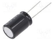 Capacitor: electrolytic; THT; 100uF; 200VDC; Ø16x25mm; Pitch: 7.5mm PANASONIC