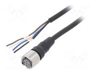 Cable: for sensors/automation; M12; PIN: 4; straight; Len: 5m; plug OMRON