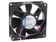 Fan: DC; axial; 24VDC; 80x80x25.4mm; 45m3/h; 21dBA; ball; 2050rpm EBM-PAPST