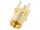 Socket; MMCX; female; straight; 50Ω; THT; on PCBs; PTFE; gold-plated LINX TECHNOLOGIES