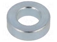 Spacer sleeve; 2mm; cylindrical; steel; zinc; Out.diam: 6mm DREMEC