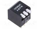 Switch: DIP-SWITCH; OFF-ON; 0.025A/24VDC; Pos: 2; -20÷70°C; THT OMRON Electronic Components