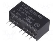 Converter: DC/DC; 3W; Uin: 4.5÷9VDC; Uout: 5VDC; Iout: 600mA; SIP8 RECOM
