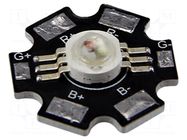 Power LED; RGB; STAR; 140°; λd: 467nm,523nm,622nm; 3W; Ø22.5mm IPIXEL LED