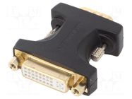 Adapter; Support: FullHD 3D; black; Input: D-Sub 15pin HD  plug VENTION