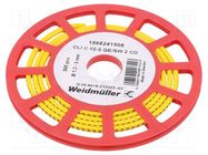 Markers; Marking: 2; 1.3÷3mm; PVC; yellow; -30÷80°C; leaded; CLI C WEIDMÜLLER