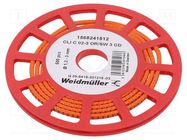 Markers; Marking: 3; 1.3÷3mm; PVC; orange; -30÷80°C; leaded; CLI C WEIDMÜLLER