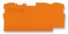 END PLATE, FOR 3 COND TB, ORANGE