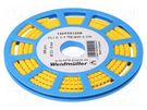 Markers; Marking: 2; 2.5÷5mm; PVC; yellow; -30÷80°C; leaded; CLI C WEIDMÜLLER
