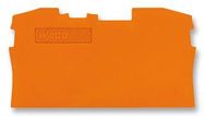 END PLATE, FOR 2 COND TB, ORANGE