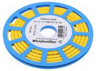 Markers; Marking: 9; 2.5÷5mm; PVC; yellow; -30÷80°C; leaded; CLI C WEIDMÜLLER