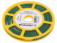 Markers; Marking: 5; 4÷10mm; PVC; green; -30÷80°C; leaded; CLI C WEIDMÜLLER