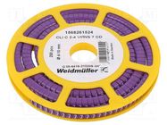 Markers; Marking: 7; 4÷10mm; PVC; violet; -30÷80°C; leaded; CLI C WEIDMÜLLER