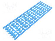 Markers; 2÷3.5mm; polyamide 66; blue; -40÷100°C; snap fastener WEIDMÜLLER