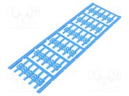 Markers; 1.5÷2.5mm; polyamide 66; blue; -40÷100°C; snap fastener WEIDMÜLLER