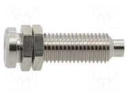 Connector: 4mm banana; socket; on panel,screw; 8mm DONAU ELEKTRONIK