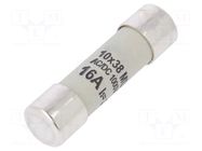 Fuse: fuse; 16A; 1000VDC; gR; cylindrical ESKA