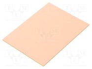 Laminate; hard paper; 1.6mm; L: 75mm; W: 100mm; Coating: copper RADEMACHER